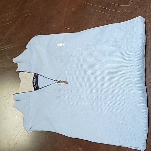 Ralph Lauren Other - Ralph Lauren Golf Light Blue Quarter-Zip Sweater Lg